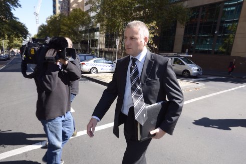 Tom Hogan outside court in 2015.