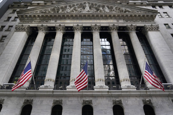 The New York Stock Exchange. US President Joe Biden is expected to propose doubling the tax rate that the highest-earning Americans pay on profits made from stocks and other investments. 