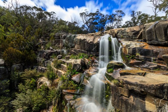 A stock image of Gibraltar Falls in the ACT, where a 19-year-old man died on Sunday.