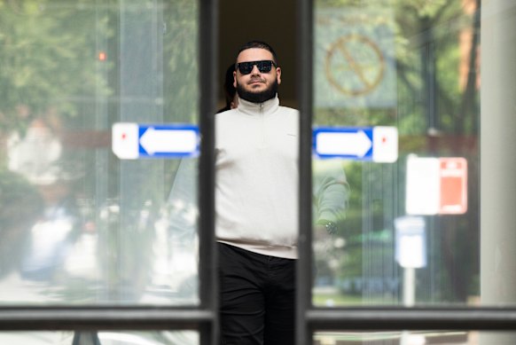 Mohamad Kaddour leaving Burwood Local Court.