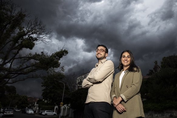 The founders of The Daily Aus a social news service, Sam Koslowski and Zara Seidler.