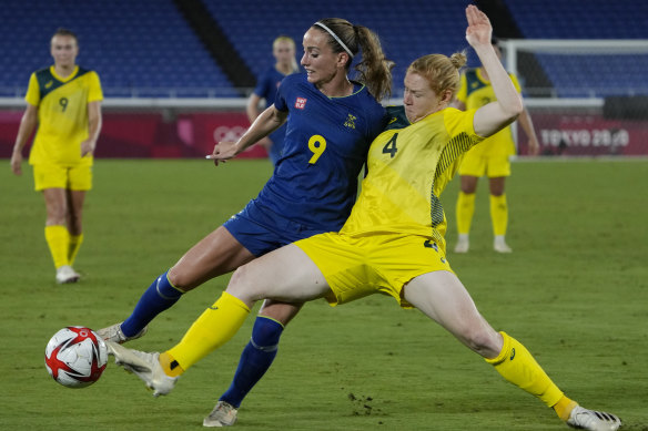 Sweden beat the Matildas to reach the gold medal match.