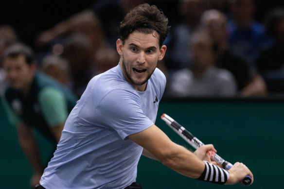 Dominic Thiem’s Brisbane International qualifying match on Saturday was interrupted by a deadly snake.