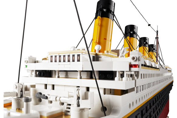 The Lego Titanic set Bec Ordish put together.