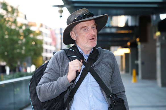Councillor Andrew Thaler leaves the NSW Industrial Relations Commission on Tuesday. 
