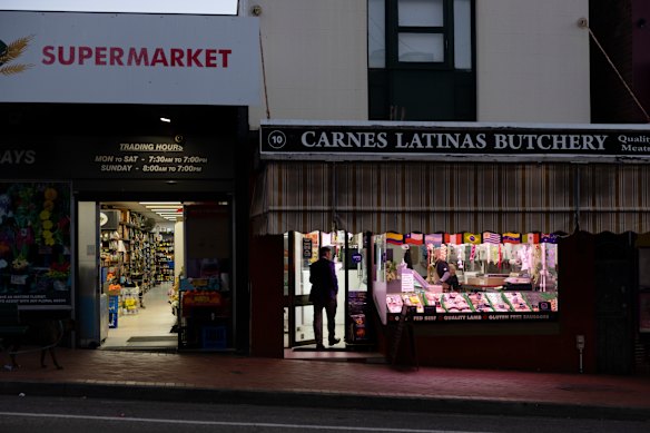 The main street of Hurlstone Park, Crinan Street, is lined with small businesses.
