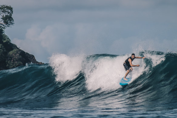 Surfing Costa Rica.