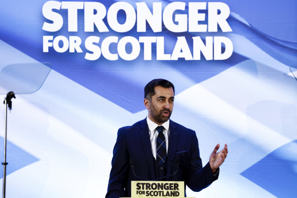 Scotland’s health secretary, Humza Yousaf speaks after being elected as new SNP party leader.
