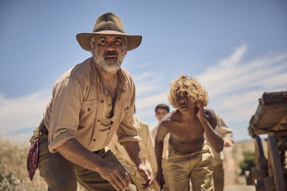 Wayne Blair (left) as George and Aswan Reid as The New Boy.