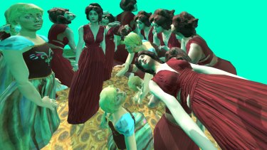A still from Paul McCarthy's VR experiment Mary and Eve, showing at Dark Mofo 2019.