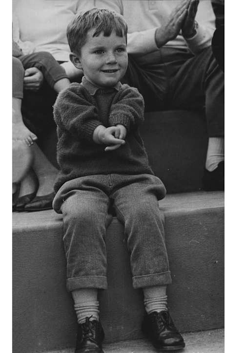 “Mark Chorlton, 4, of Mount Kuringai, at Taronga Park Zoo at the weekend. January 1, 1965.”