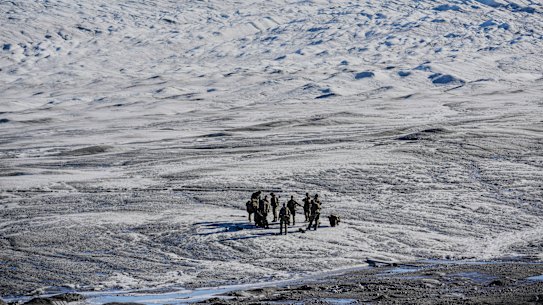 Danish forces join NATO troops in exercises in Greenland in September.