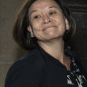 Michelle Guthrie on her way to the International Women's Day lunch.