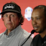 ‘Whoops’: Woods roasts Mickelson after PGA Tour popularity contest win