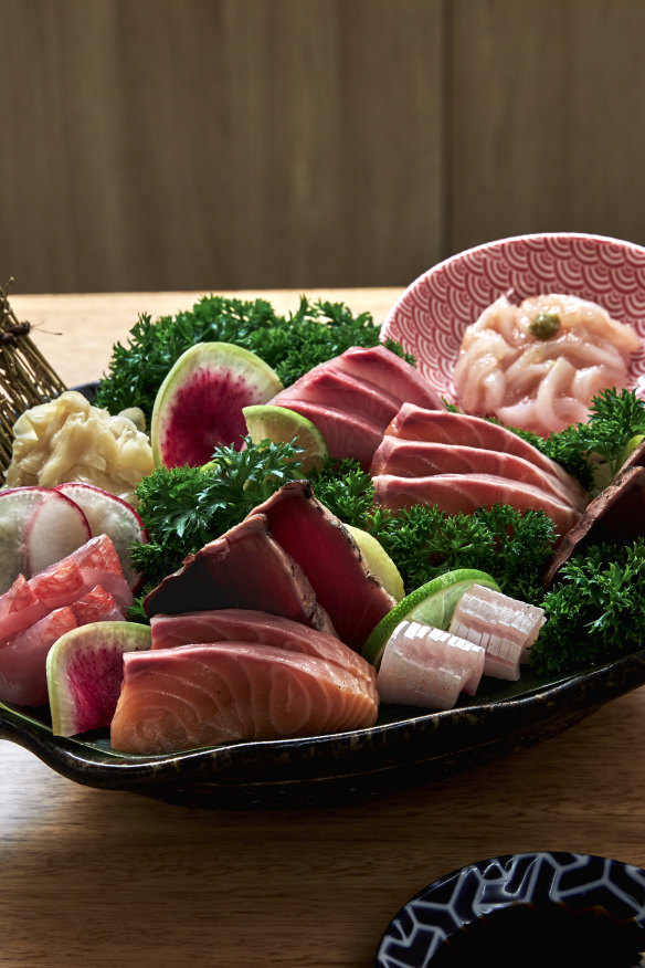 Sashimi platter.
