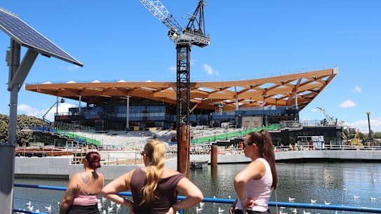 The new Sydney Fish Market is rising on the other side of Blackwattle Bay from the existing site.