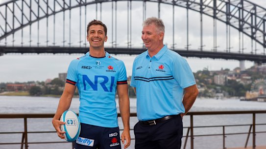 Waratahs’ Jake Gordon and Darren Coleman