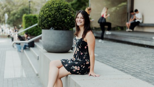 Miriam Palazzi, 18, graduated from selective school Merewether High in Newcastle and enrolled at the University of Sydney this year.