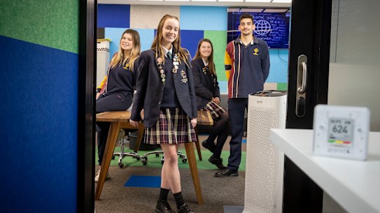 Catholic Regional College in Sydenham has purchased carbon dioxide monitors for every classroom.