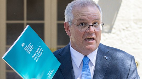 Prime Minister Scott Morrison said responding to the report would be a test for government.