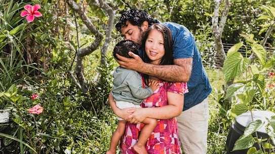 Heather Tsai and her partner Sabi Hassan chose to freebirth their first child Kai.