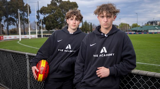 Year 11 students at The Academy Harry Bryant and James Gray. 