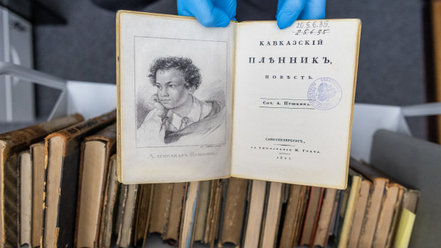 Rare editions of Russian author’s books are vanishing from libraries around Europe