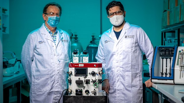 Prof Colin Pouton and Dr Harry Al-Wassiti on September 10.