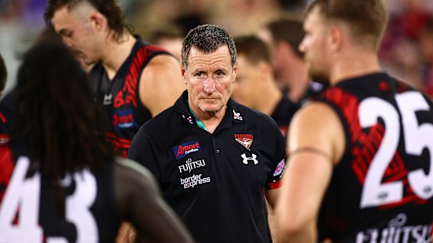 Bombers coach John Worsfold.