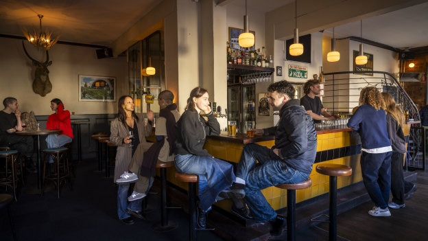 Golden hour at the Marquis of Lorne in Fitzroy.