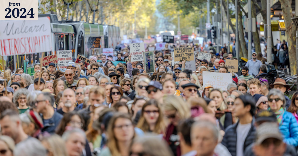 Violence against women rallies: Thousands march in Melbourne after ...