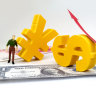 Beijing is offering the yuan as a global trading currency to the US dollar.