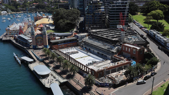 Construction on North Sydney Olympic Pool is forecast to be completed in May.