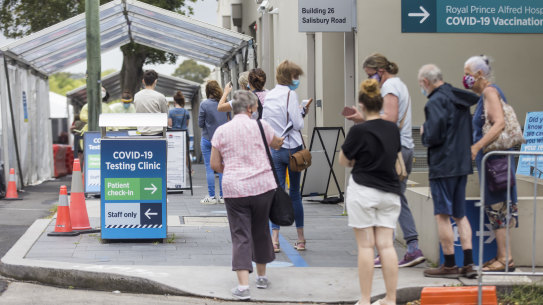 NSW case numbers continue to grow on Sunday, as thousands of people come forward for testing.