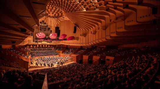 SSO plays the acoustically enhanced Sydney Opera House Concert Hall. 