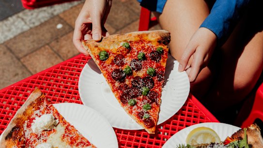 Pepperoni pizza at Appizza.