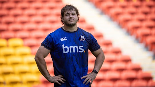 Massimo De Lutiis ahead of his Super Rugby Pacific debut for the Queensland Reds.