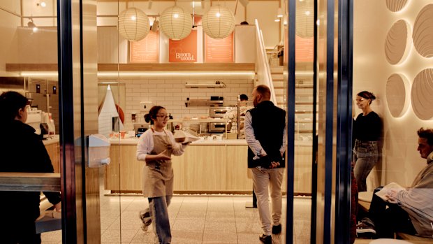 Bloomwood cafe-bakery on Exhibition Street.