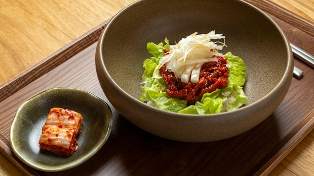 Sogumm’s wagyu bibimbap is more restrained than others.