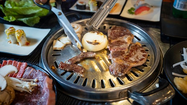 Grill your own all-you-can-eat Korean barbecue at BBQ King.