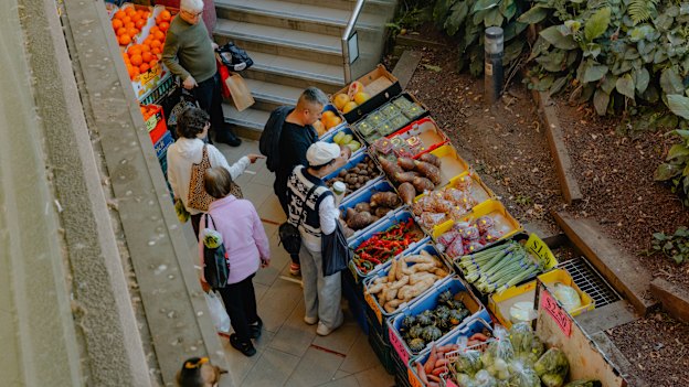 An open-air grocer (Asian City Asian Supermarket) in Chatswood.