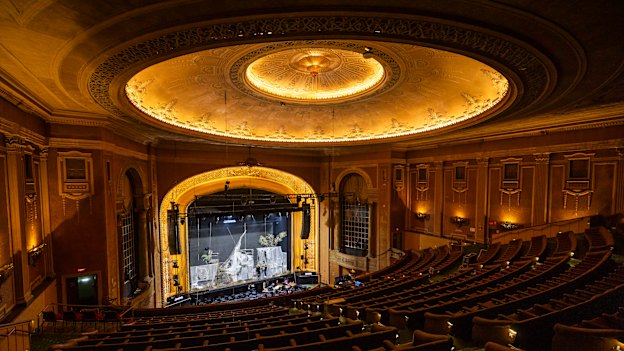 The Palais Theatre is being prepared for a staging of the opera Katya Kabanova.