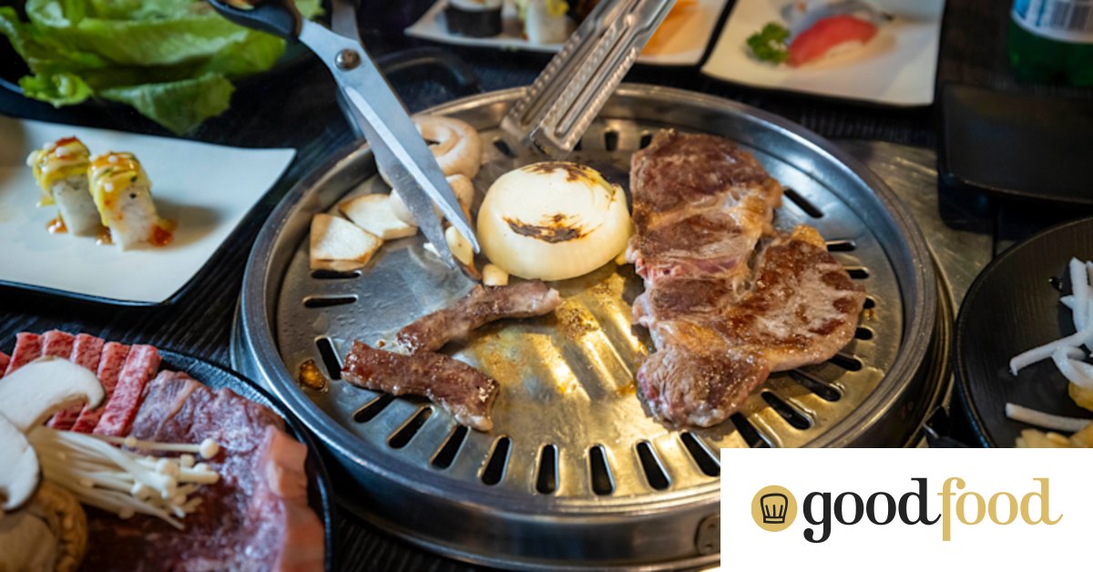 An all-you-can-eat Korean barbecue spot with a sushi bar and an instant noodle station