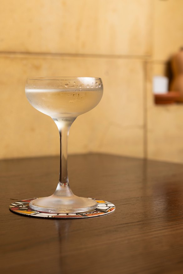 Mustard martini. 