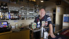 Yachties Bar Cafe owner Stephen Sheridan says he’s voting for Labor because Scott Morrison has mishandled China and the pandemic. 