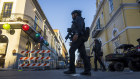 New Orleans police patrol Bourbon Street after the terror attack.