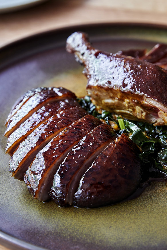 Half 14-day aged duck.
