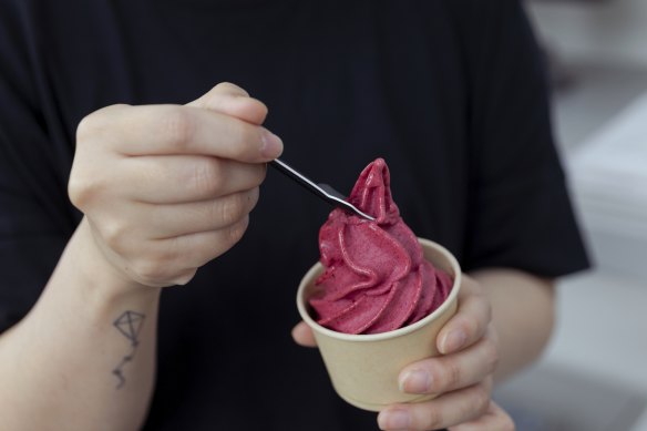 Mapo Gelato is making two flavours of soft-serve ice-cream for Domo Three Nine.