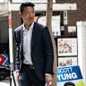 Bennelong Liberal candidate Scott Yung in Lane Cove. 