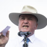 The man who loves his hat: Barnaby Joyce.